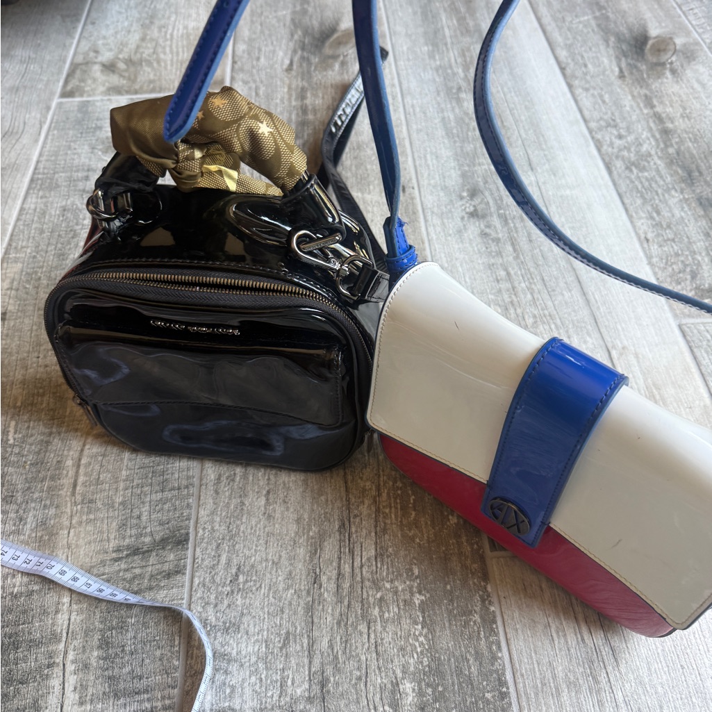 Armani Exchange Black And Blue Women's Bag Set